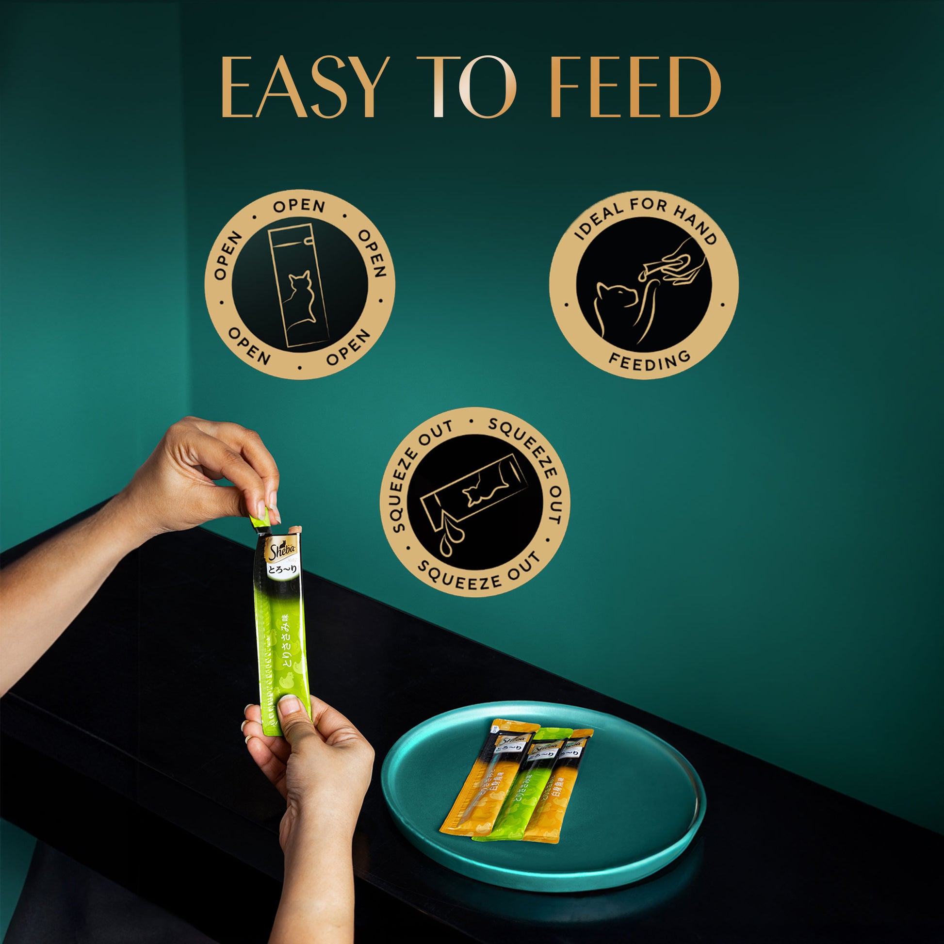 Sheba Melty Maguro Selection Tuna & Tuna & Prawn Flavors Cat Treats - 240 gm (20 x 12gm) - Heads Up For Tails