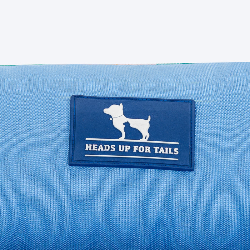 HUFT Bloomscape Lounger Bed For Dog - Blue - Heads Up For Tails