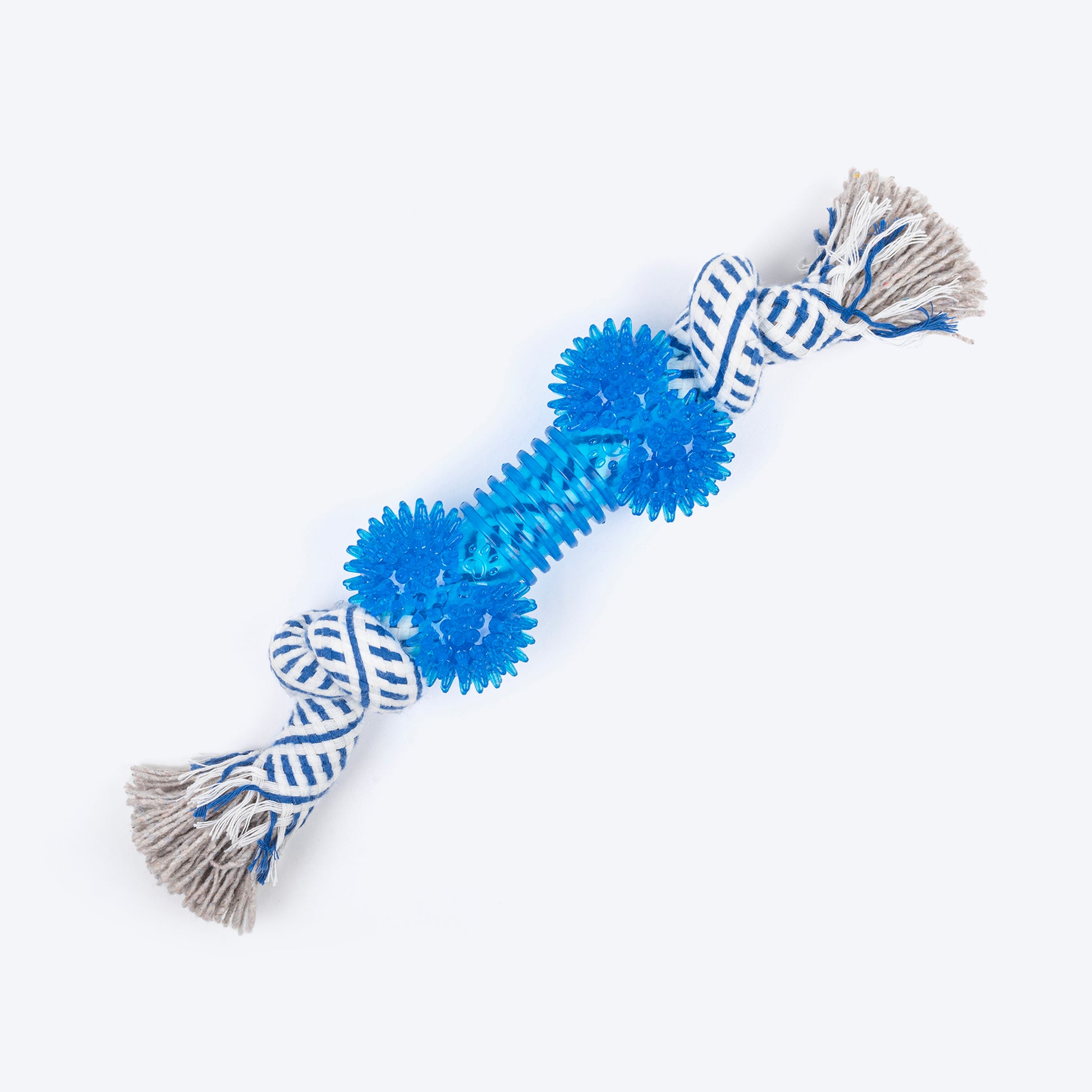 TLC Bone Rope Toy For Dog - Navy & White - Heads Up For Tails