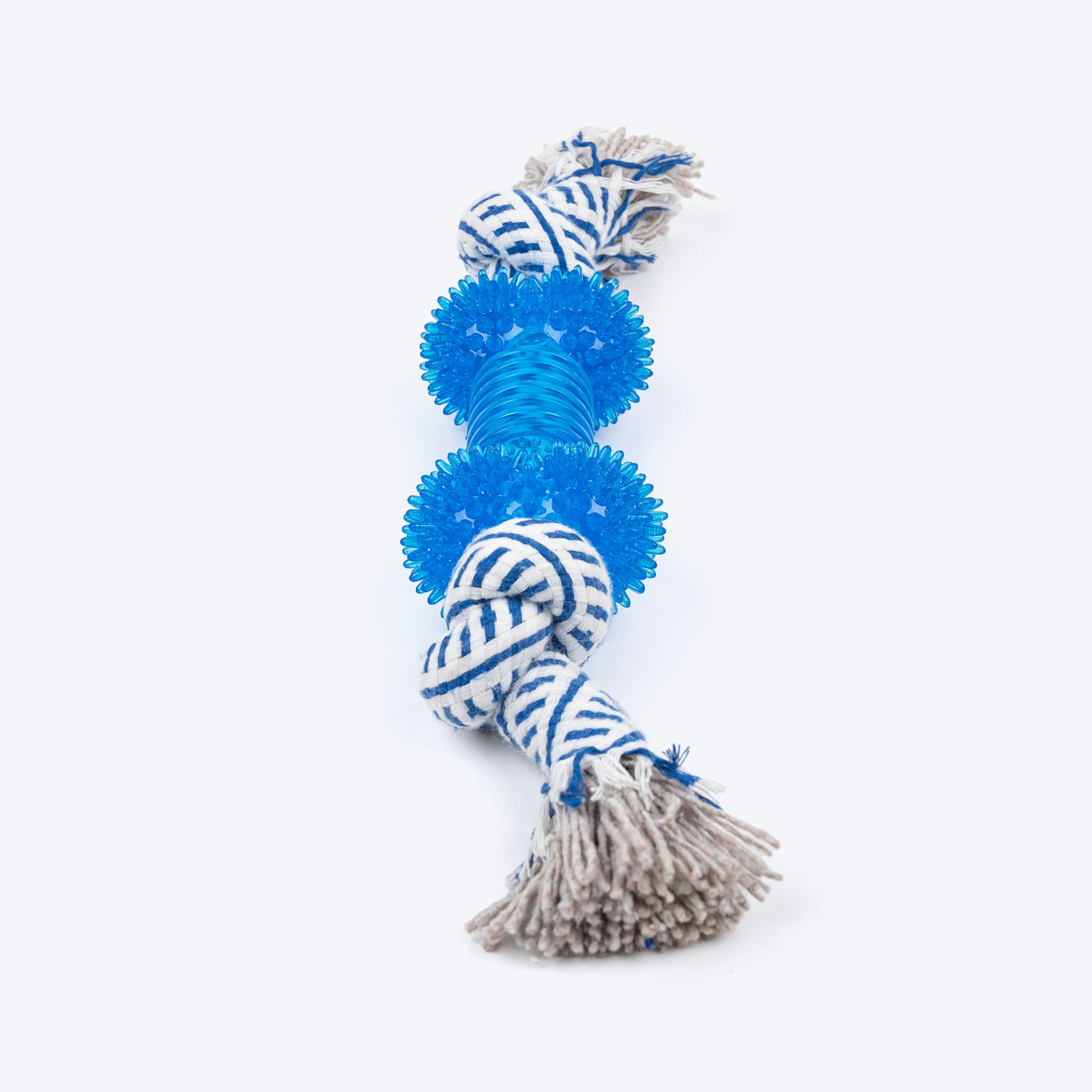 TLC Bone Rope Toy For Dog - Navy & White - Heads Up For Tails