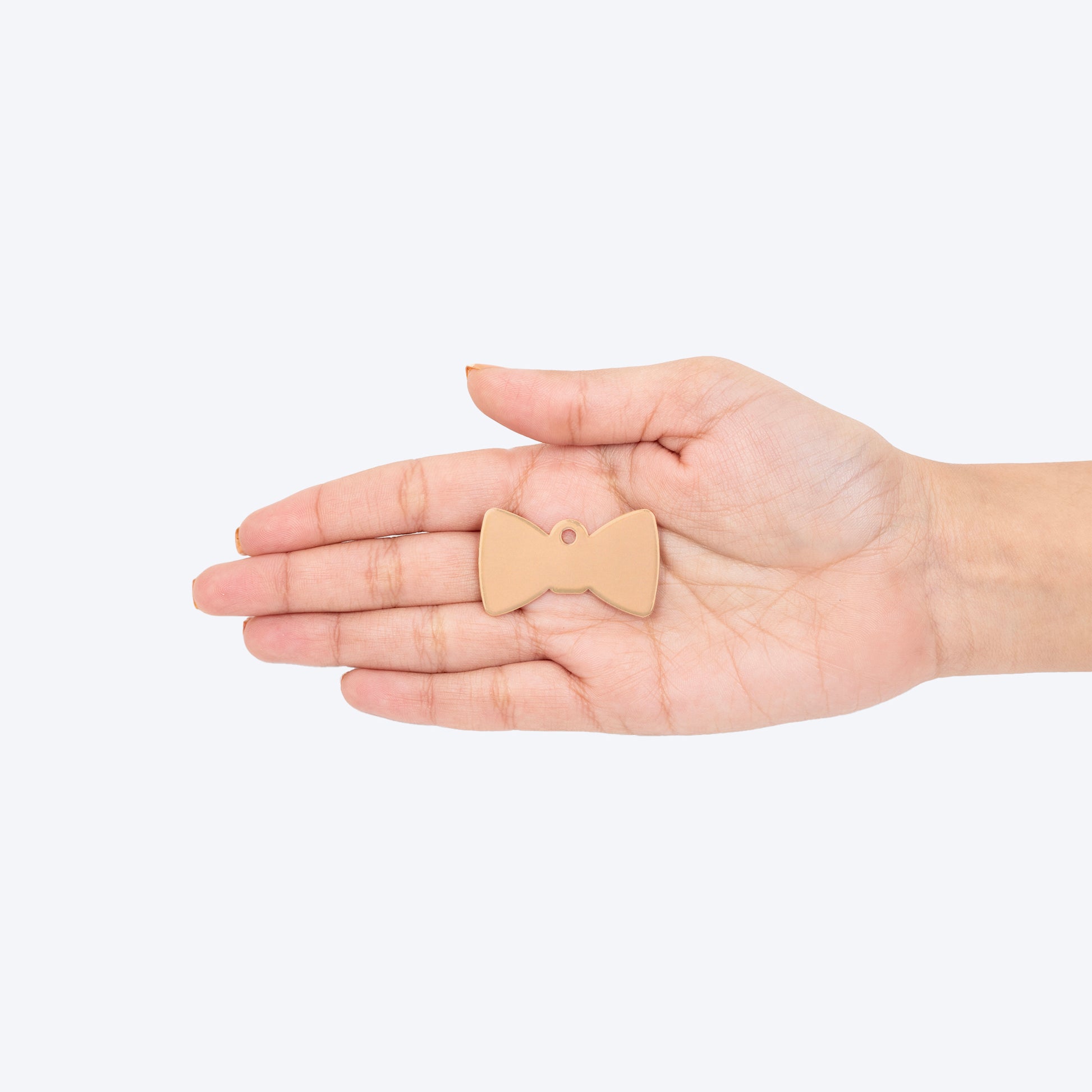 HUFT Personalised Dog & Cat Bow Shape Name Tag - Heads Up For Tails