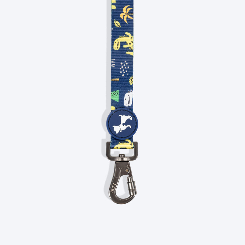 HUFT Dino Land Leash For Dog - Blue - Heads Up For Tails