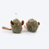 HUFT Squeakeroo Mouse Toy For Cat - Brown - Pack of 2