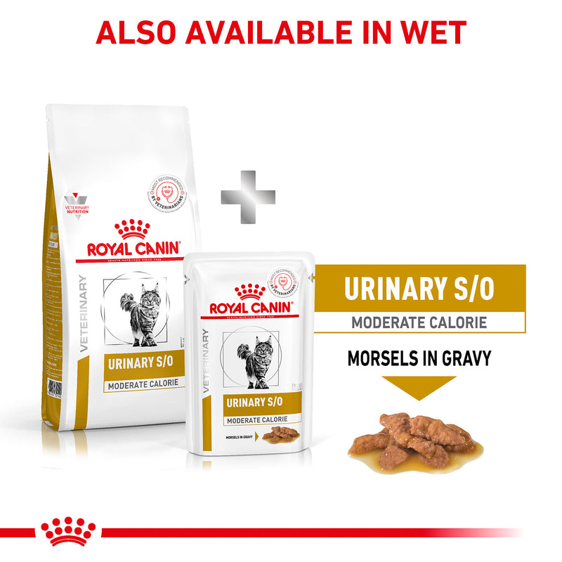 Royal Canin Veterinary Urinary S/O Moderate Calories Dry Food For Cat - 1.5 kg - Heads Up For Tails