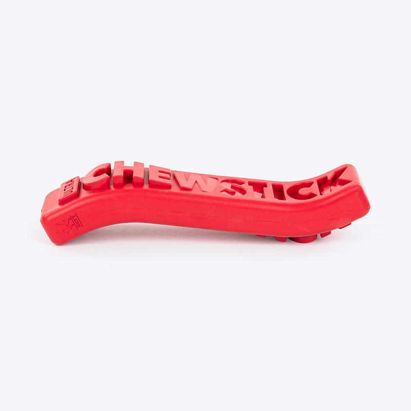 HUFT Chewtastic Chomp ’n’ Twist Chew Stick Toy For Dog - Red - Heads Up For Tails