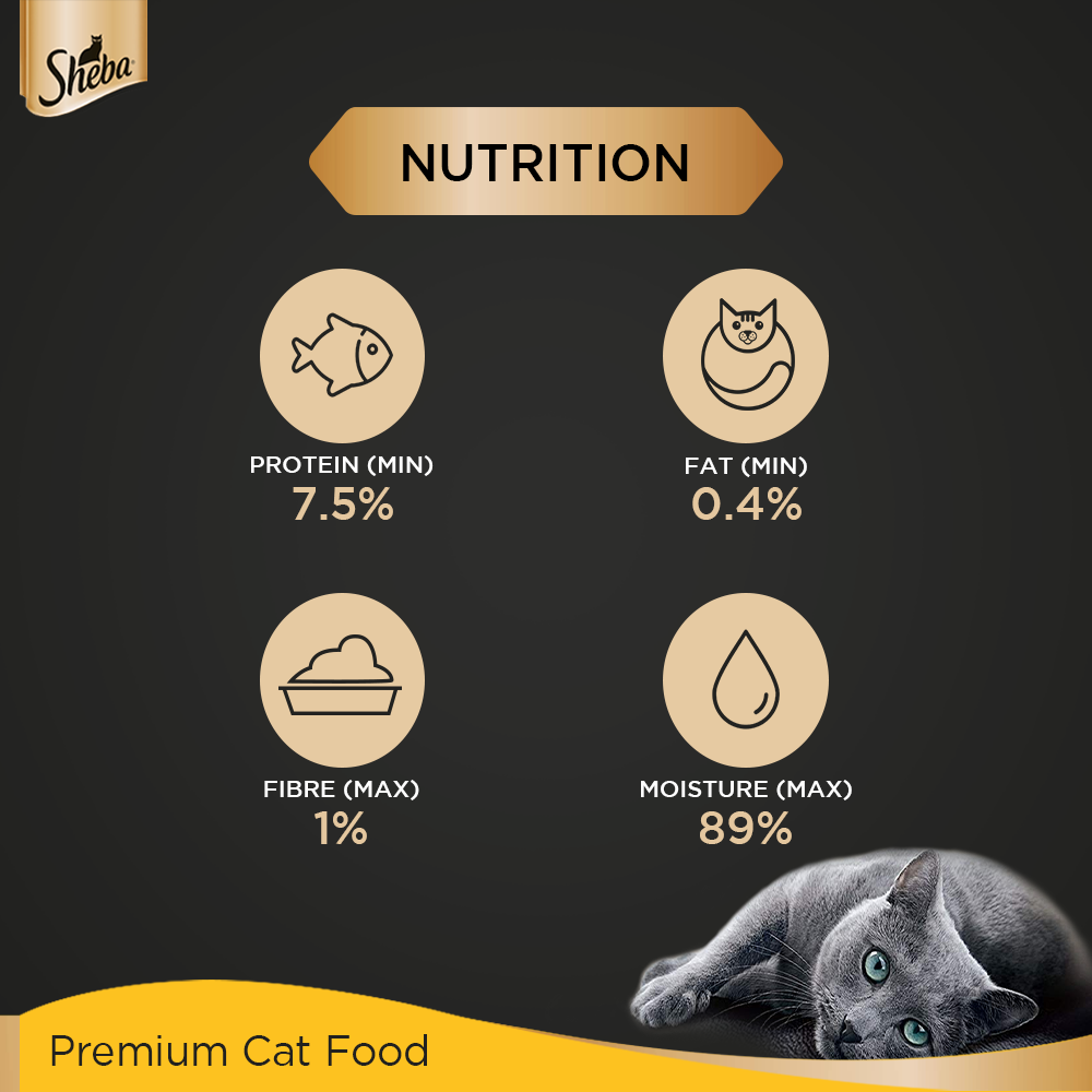 Sheba Rich Premium Tuna Pumpkin & Carrot In Gravy Adult Wet Cat Food - 70 g (Pack Of 12) - Heads Up For Tails