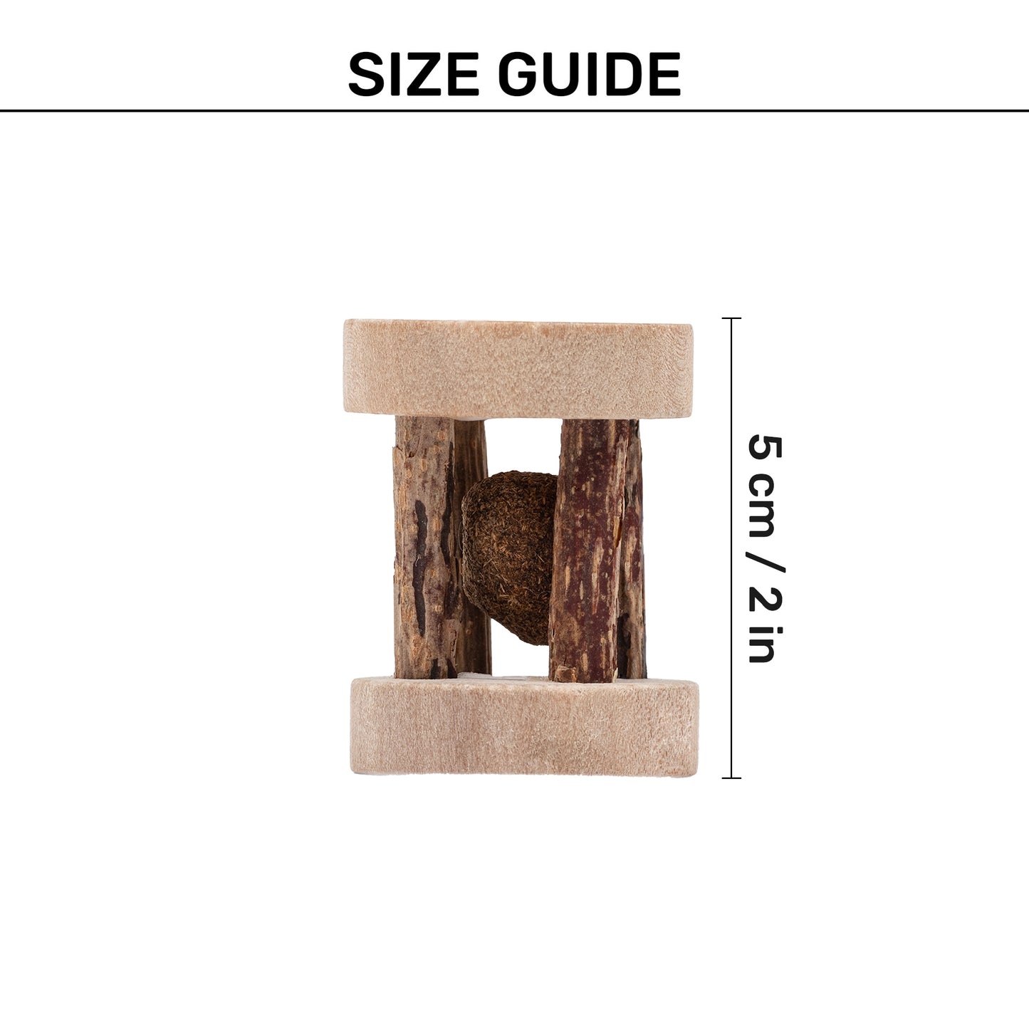 TLC Wobblerush Matatabi Interactive Toy For Cat With Catnip - Brown - Heads Up For Tails