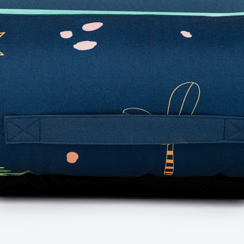 HUFT Jungle Dreams Lounger Bed For Dog - Blue - Heads Up For Tails