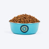 HUFT Evil Eye Printed Steel Bowl For Dog - Blue - Heads Up For Tails