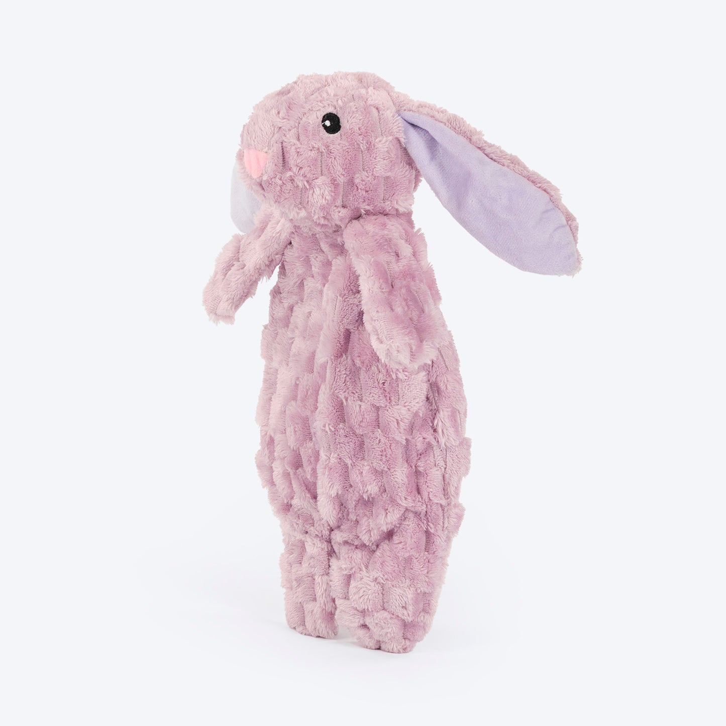 HUFT Crinkly Bunny Plush Toy For Dog - Light Pink - Heads Up For Tails
