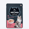 Meowsi by HUFT Low Calorie Light Chicken Mousse Wet Food for Cats, 70 gm tray, with vitamins and minerals.