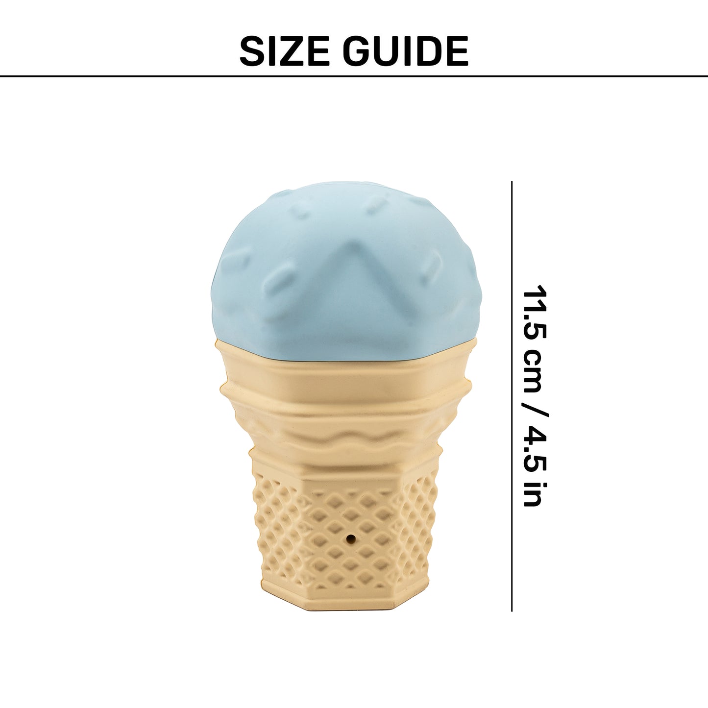 HUFT Chewtastic Swirly Scoop Chew Toy For Dog - Blue