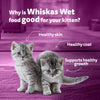 Whiskas Mackerel In Jelly Wet Food For Junior (2-12 Months) Kitten - 80 gm Pack - Heads Up For Tails