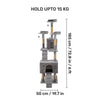 HUFT Catfinity Hub Multipurpose Cat Tree - Grey - Heads Up For Tails