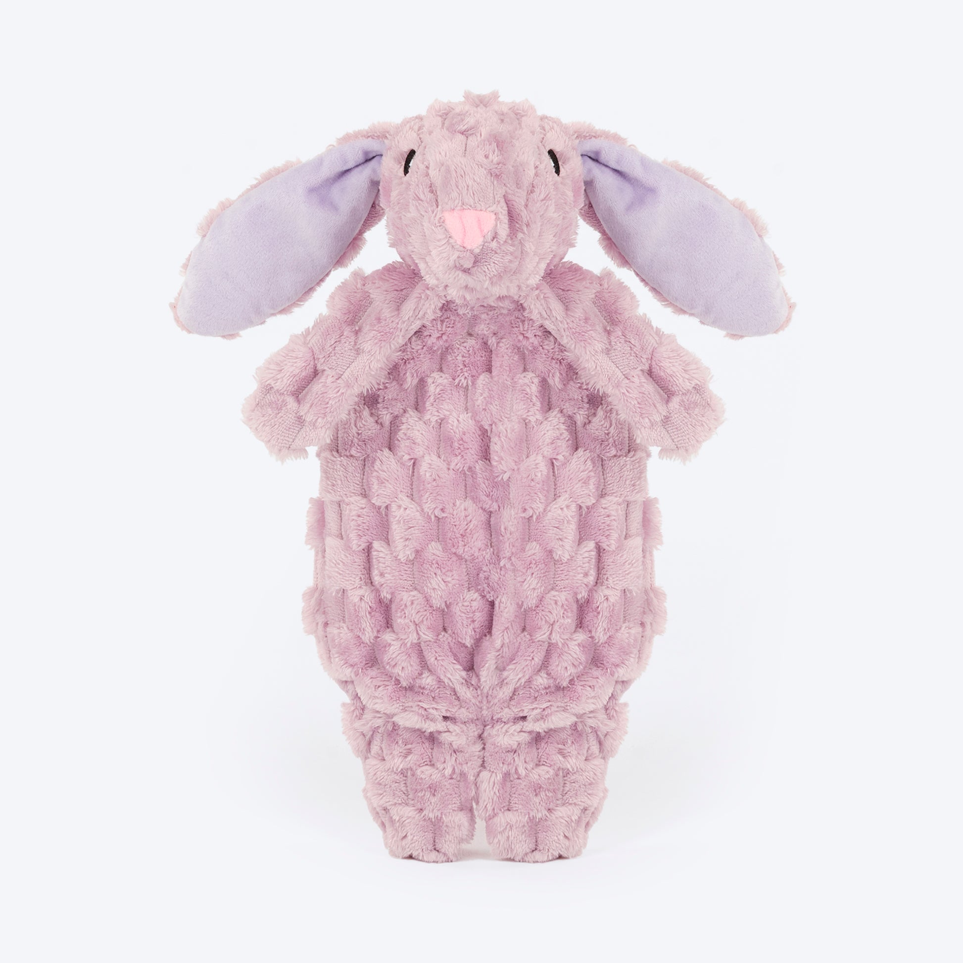 HUFT Crinkly Bunny Plush Toy For Dog - Light Pink - Heads Up For Tails