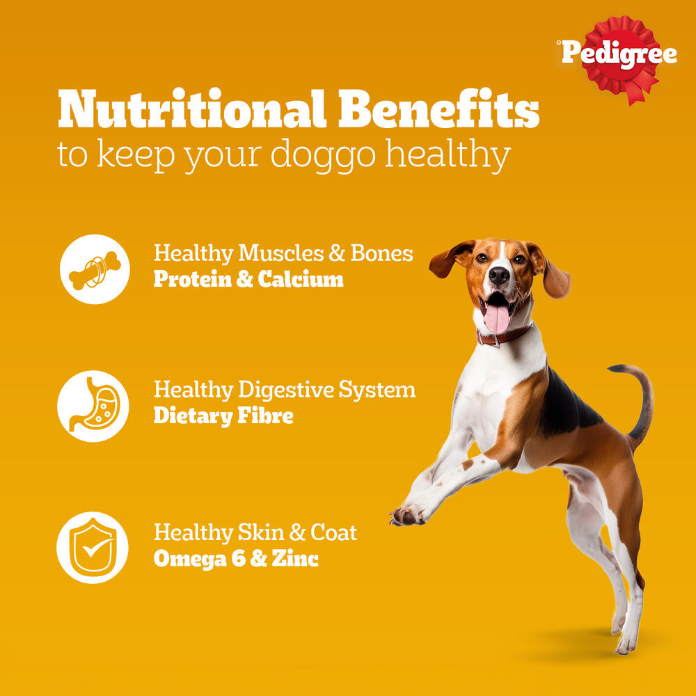 Pedigree Chicken & Liver Chunks in Gravy Adult Wet Dog Food - 70 g packs - Heads Up For Tails