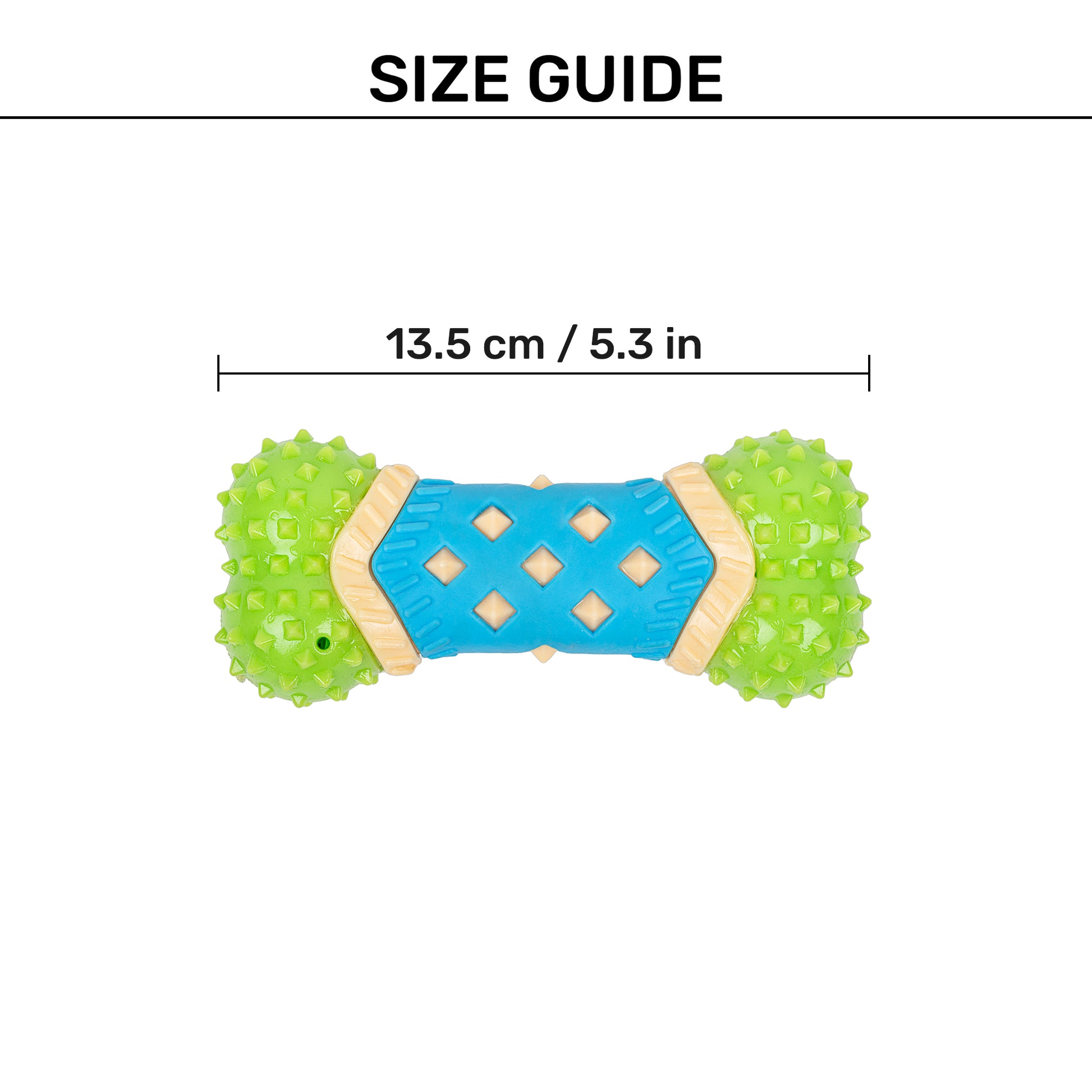 TLC GripeBone Chew Toy For Dog - Multicolor - Heads Up For Tails