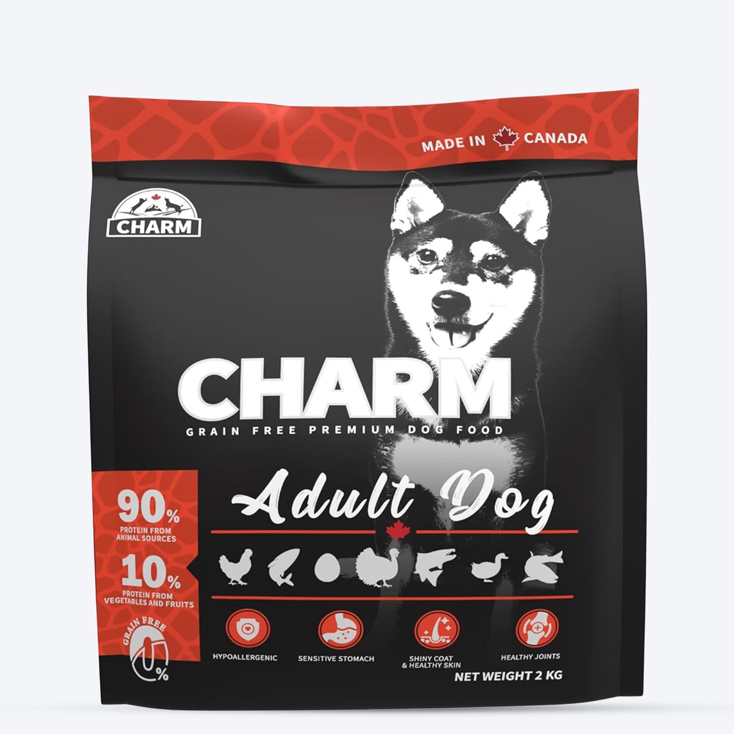 Charm Premium Grain Free Dry Food For Adult Dog - Heads Up For Tails
