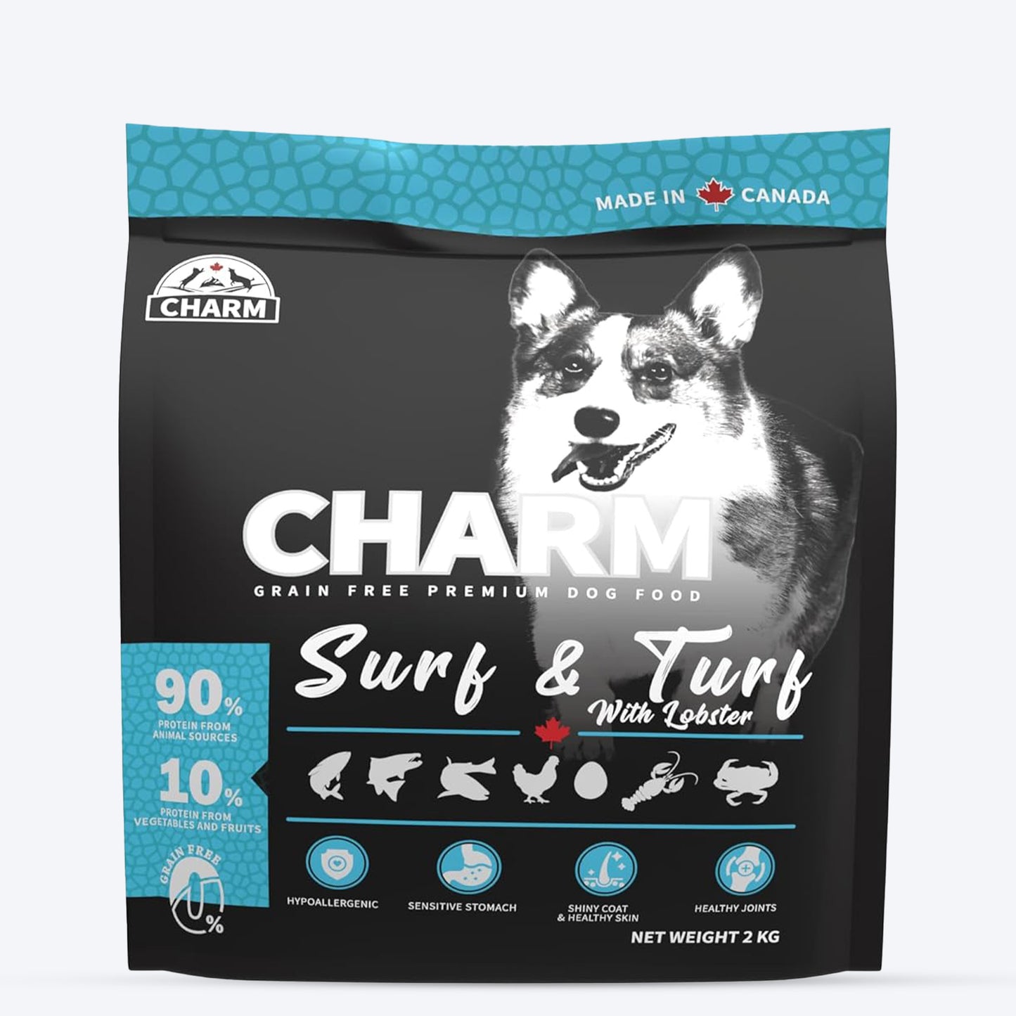 Charm Premium Surf & Turf With Lobster Grain Free Dry Food For Dog - Heads Up For Tails