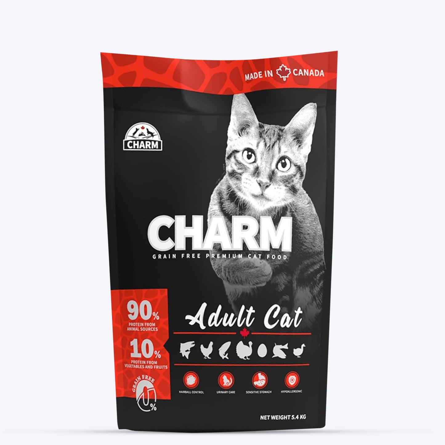 Charm Premium Grain Free Dry Food For Adult Cat - Heads Up For Tails