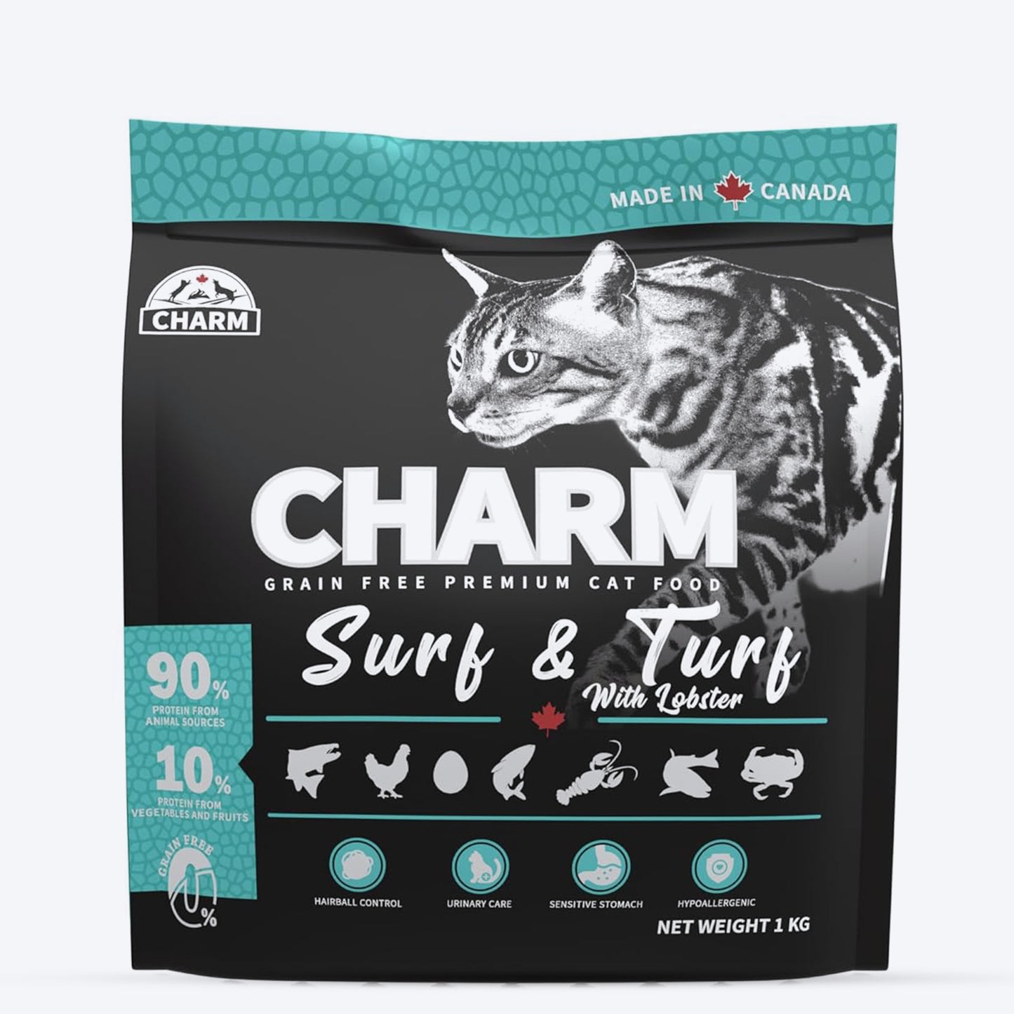Charm Premium Surf & Turf With Lobster Grain Free Dry Food For Cat - Heads Up For Tails