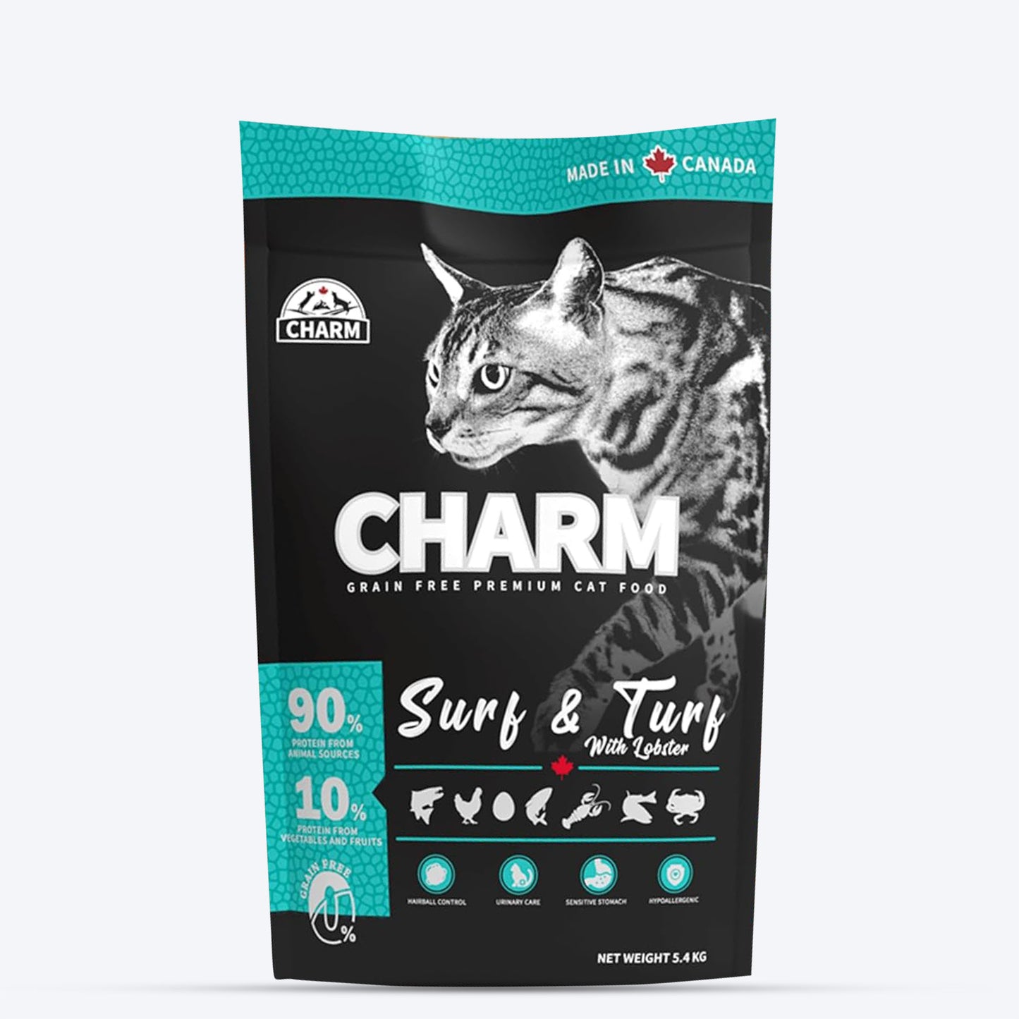 Charm Premium Surf & Turf With Lobster Grain Free Dry Food For Cat - Heads Up For Tails
