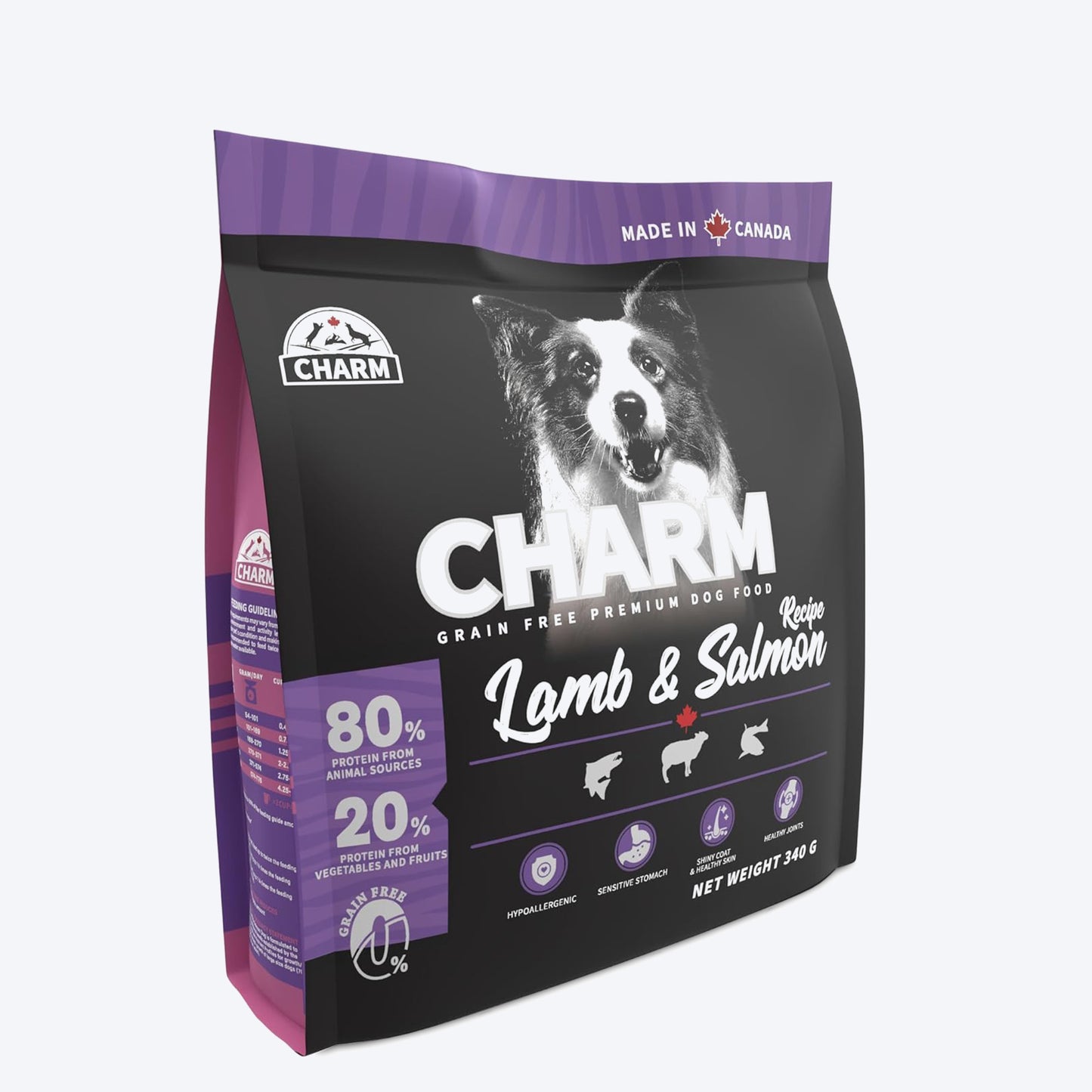 Charm Premium Lamb & Salmon Grain Free Dry Food For Dog - Heads Up For Tails