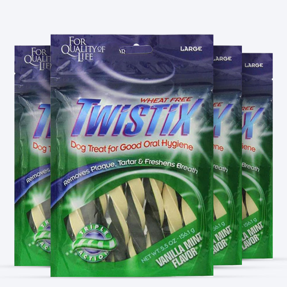 NPIC Twistix Vanilla Mint Treat For Dog - Heads Up For Tails