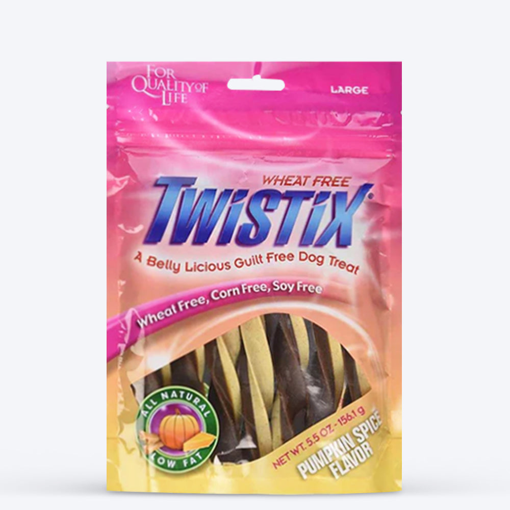 NPIC Twistix Pumpkin Spice Dog Treats - 156 g - Heads Up For Tails