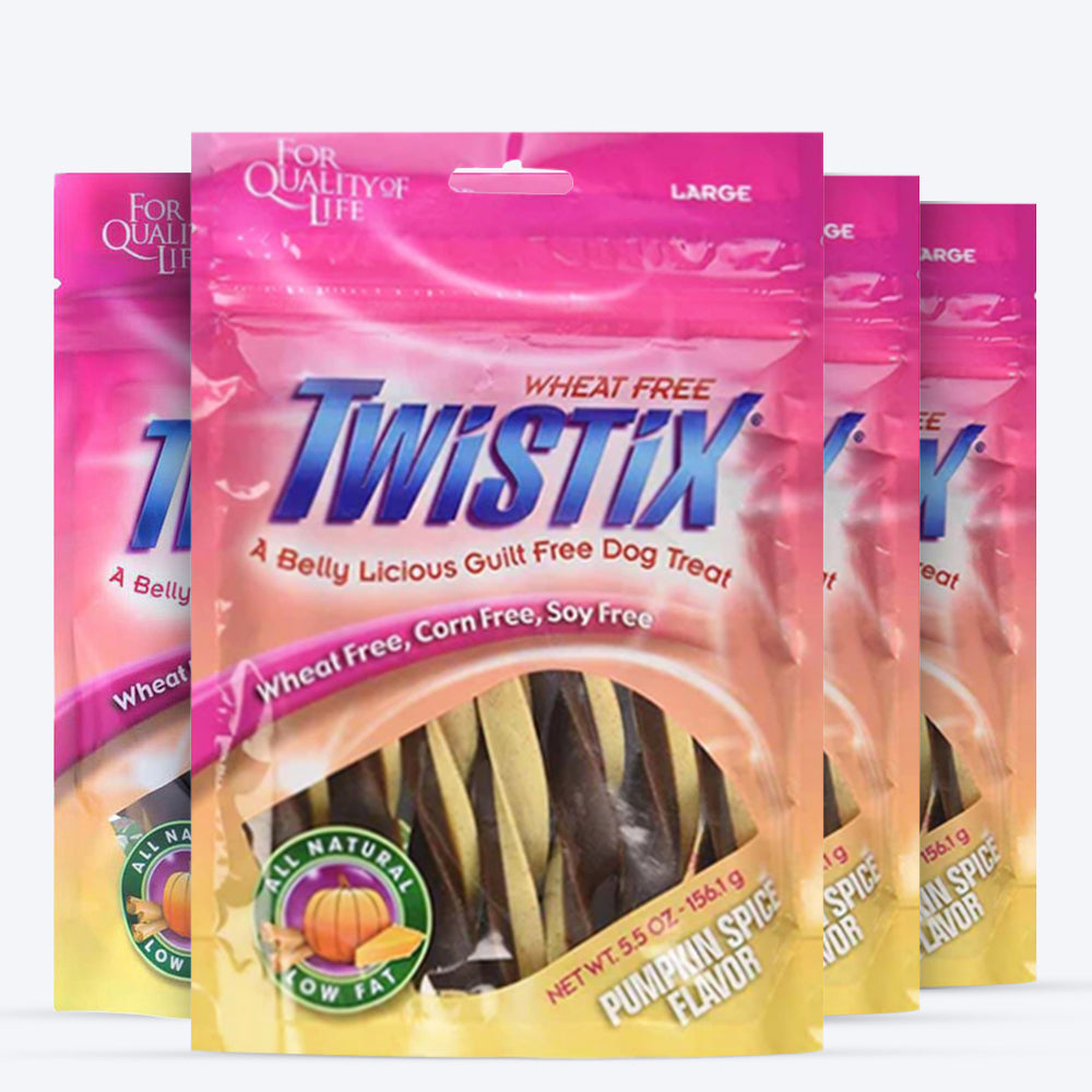 NPIC Twistix Pumpkin Spice Dog Treats - 156 g - Heads Up For Tails