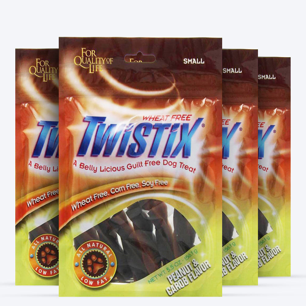 NPIC Twistix Peanut & Carob Dog Treats - 156 g - Heads Up For Tails