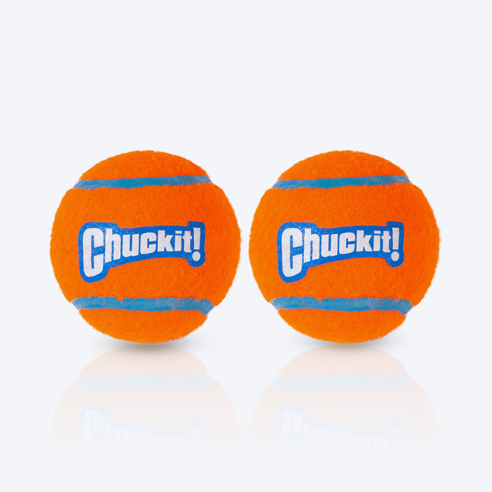 Chuckit! Tennis Ball Dog Fetch Toy - Orange - Heads Up For Tails