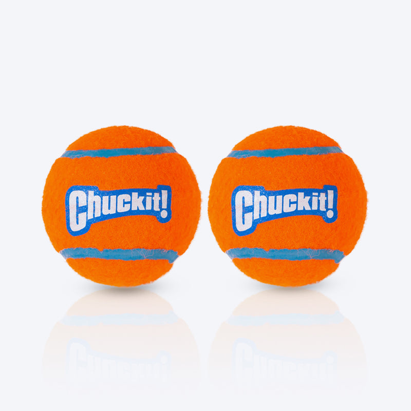 Chuckit! Tennis Ball Dog Fetch Toy - Orange - Heads Up For Tails