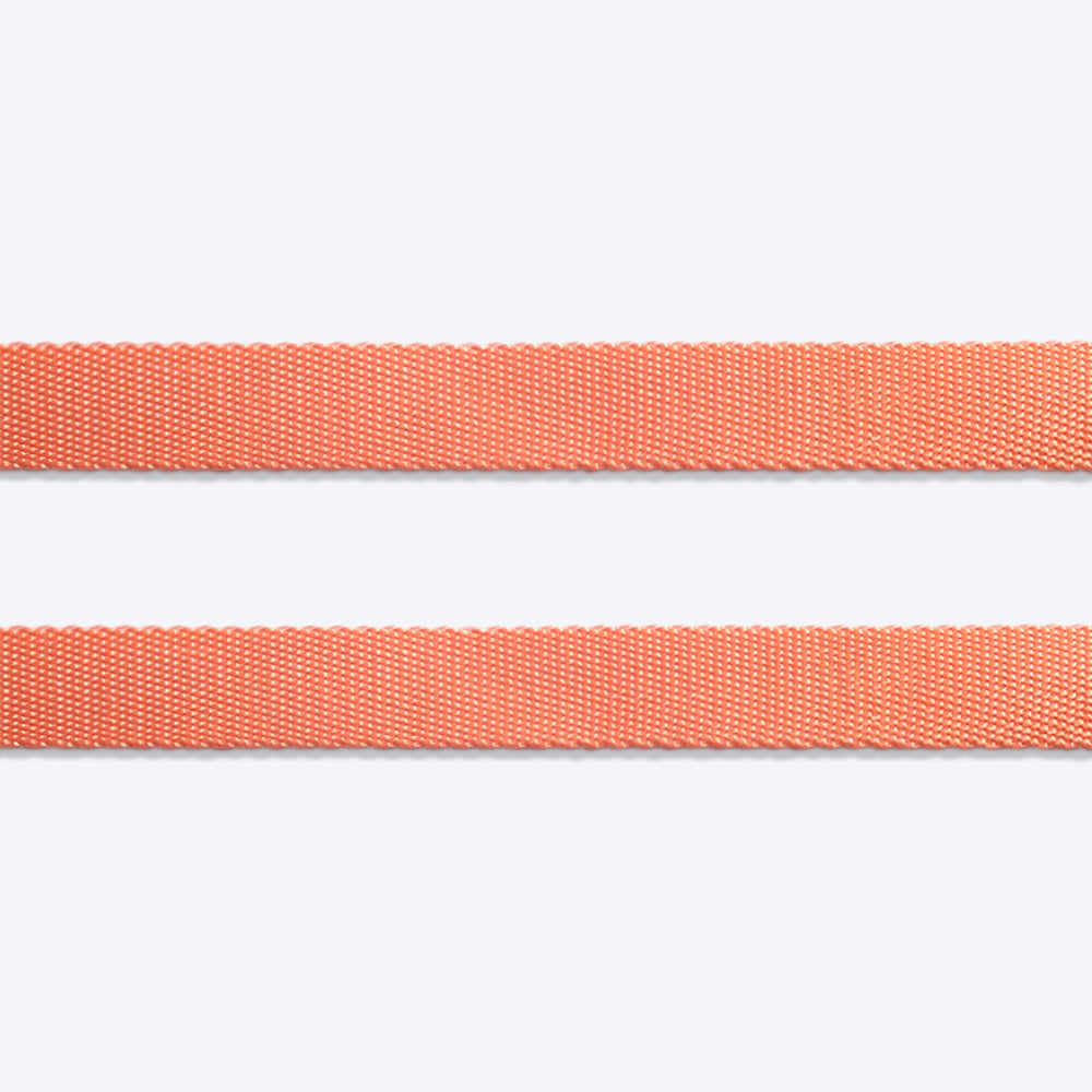 HUFT Classic Nylon Dog Leash - Orange (Can be Personalised) - 1.5 m - Heads Up For Tails