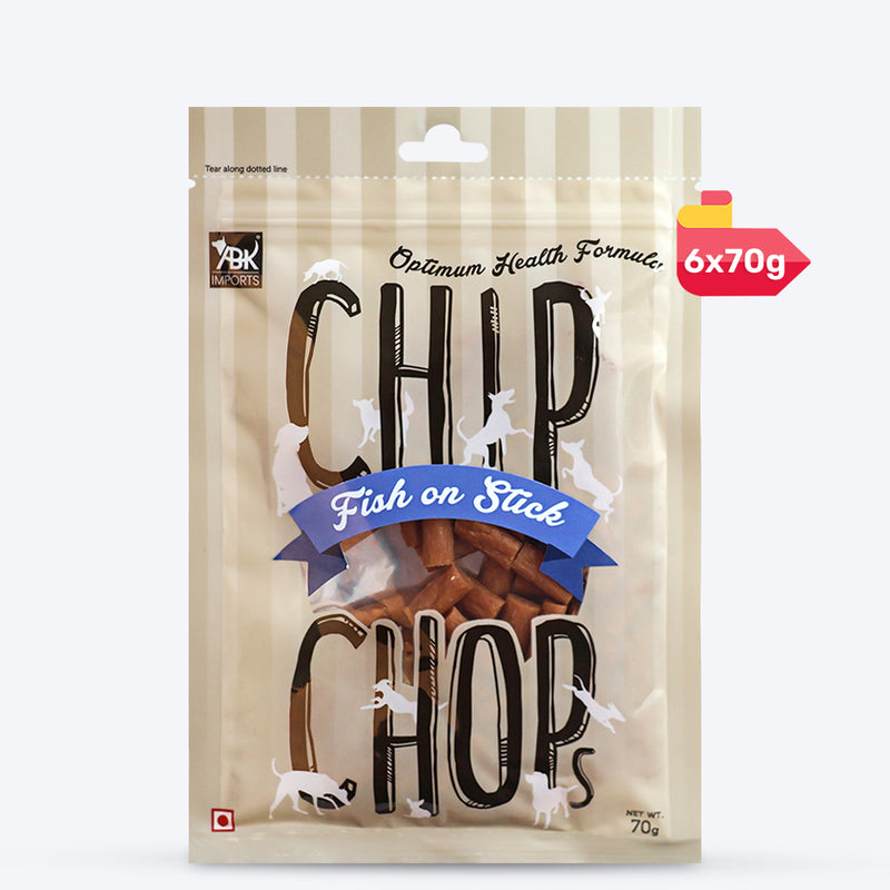 Chip Chops Fish On Stick Treats For Dog - 70 g - Heads Up For Tails