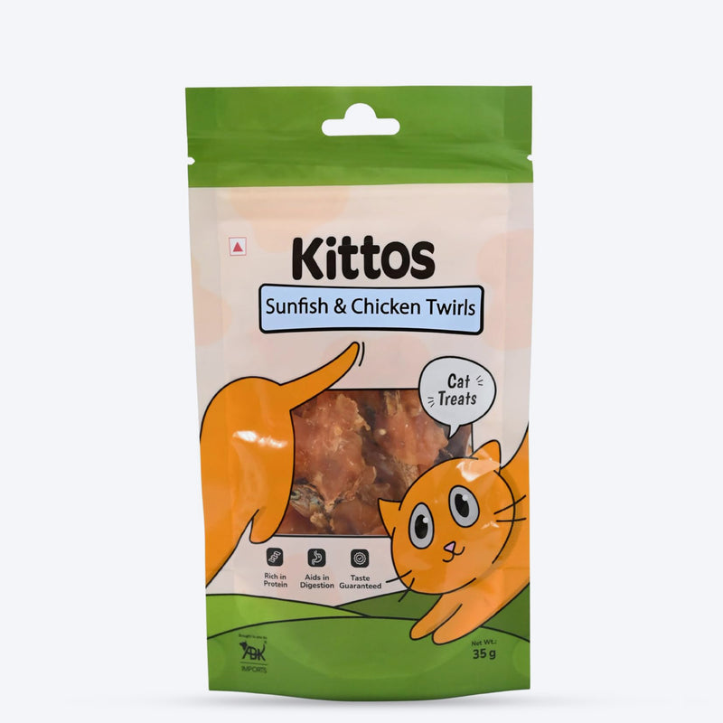Kittos Purr-fect Cluckin Bites - Chicken Cat Treats Combo - Heads Up For Tails