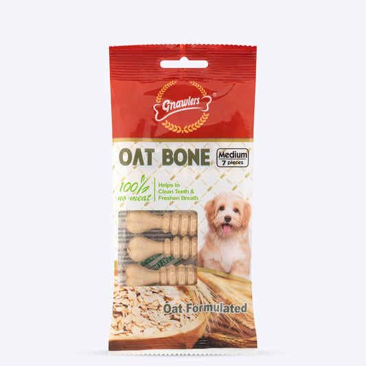 Gnawlers Oat Bone Dog Treat 60 g - Heads Up For Tails
