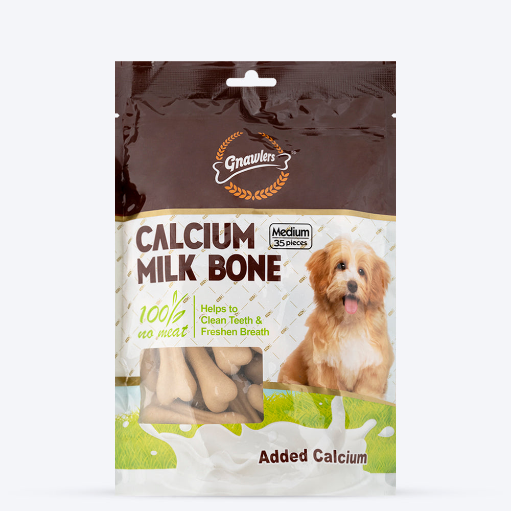 Gnawlers Calcium Milk Bone Dog Treats - Medium_03