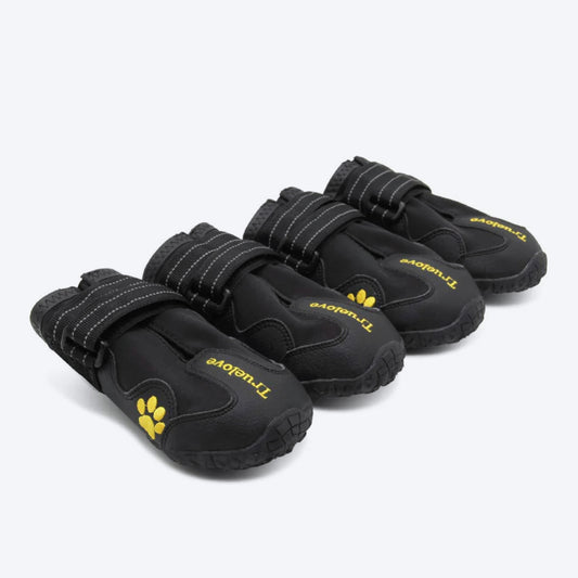 Truelove Anti-Slip Dog Boots - Black (Set of 4) - Heads Up For Tails