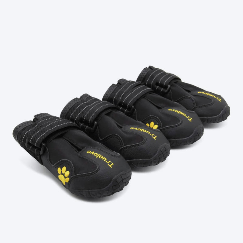 Truelove Anti-Slip Dog Boots - Black (Set of 4) - Heads Up For Tails