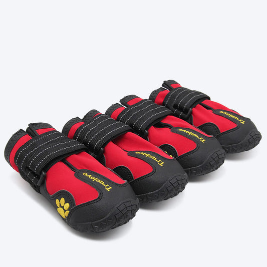 Truelove Anti-Slip Boots For Dog - Red (Set of 4) - Heads Up For Tails