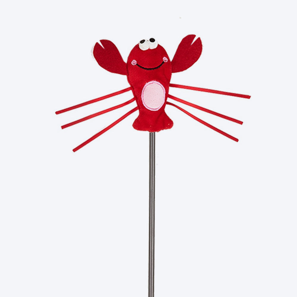 FOFOS Thrill & Chase Moving Lobster Catnip Interactive Toy For Cat - Red - Heads Up For Tails
