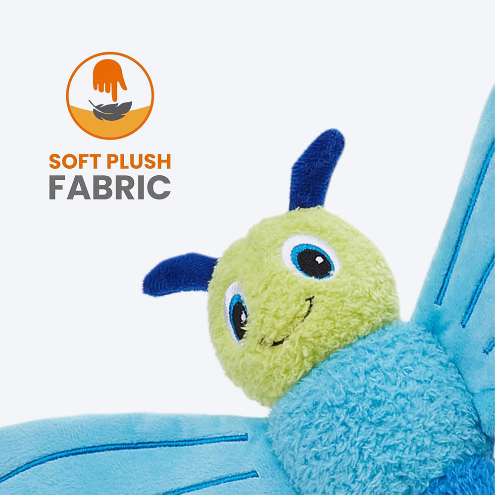 FOFOS Jumbo Butterfly Plush Toy For Dog - Blue - Heads Up For Tails
