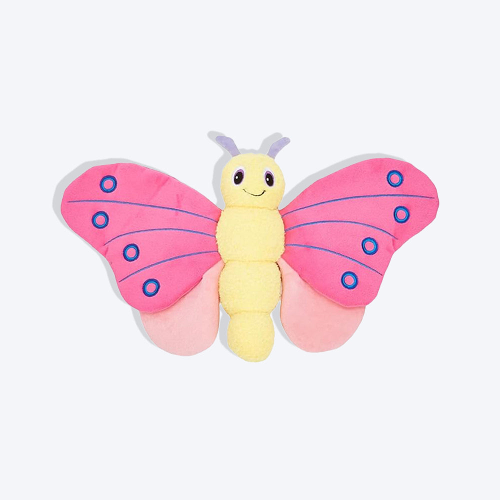 FOFOS Jumbo Butterfly Plush Toy For Dog - Pink - Heads Up For Tails