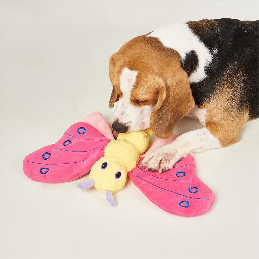 FOFOS Jumbo Butterfly Plush Toy For Dog - Pink - Heads Up For Tails