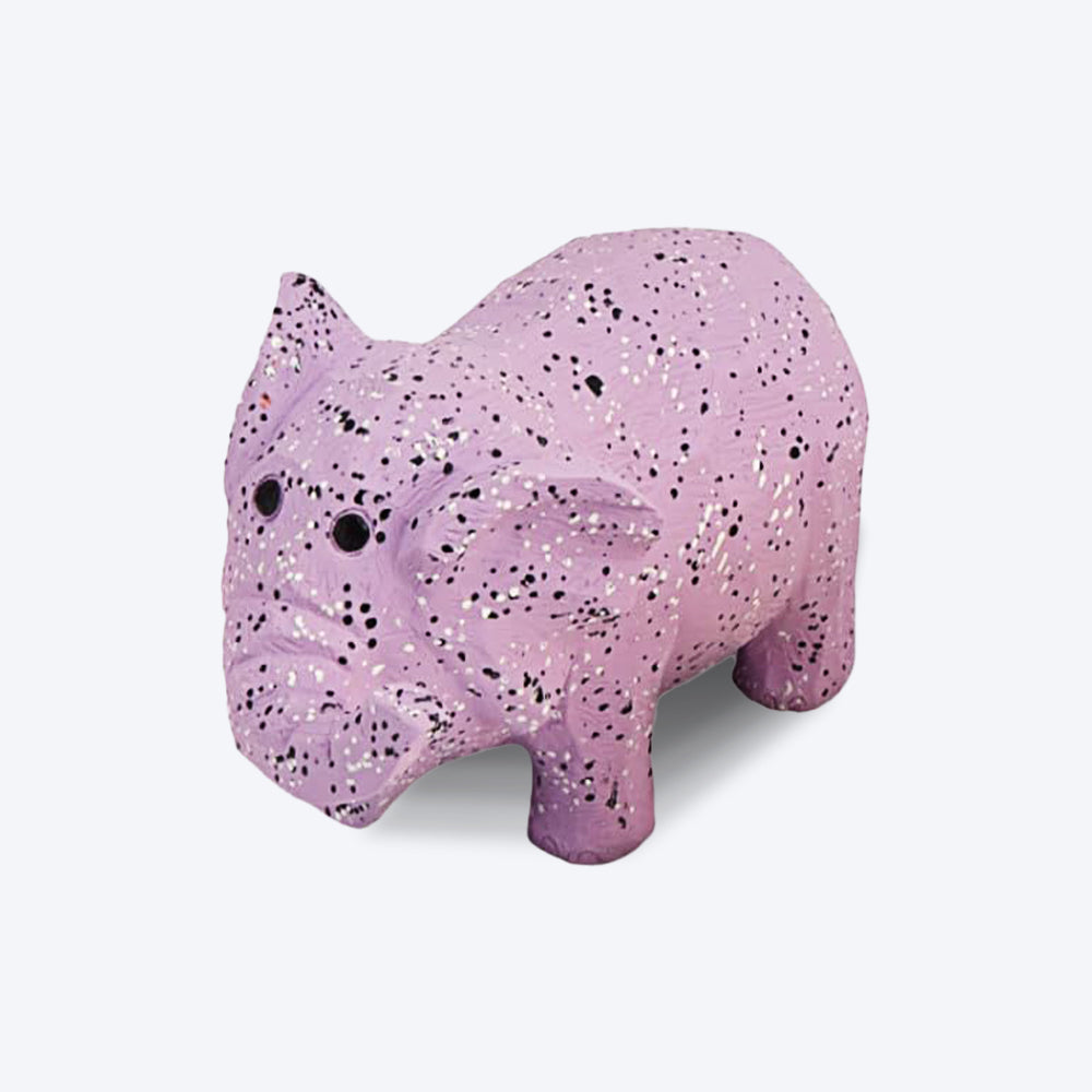 FOFOS Elephant Latex Squeaker Chew Toy For Dog - Purple - Heads Up For Tails