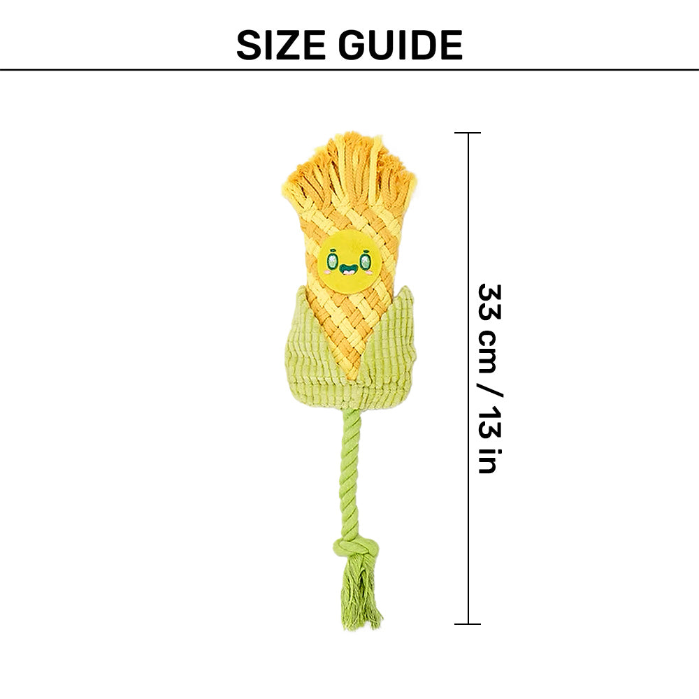 FOFOS Puppy Corn Dental Chew Toy For Puppy - Yellow - Heads Up For Tails