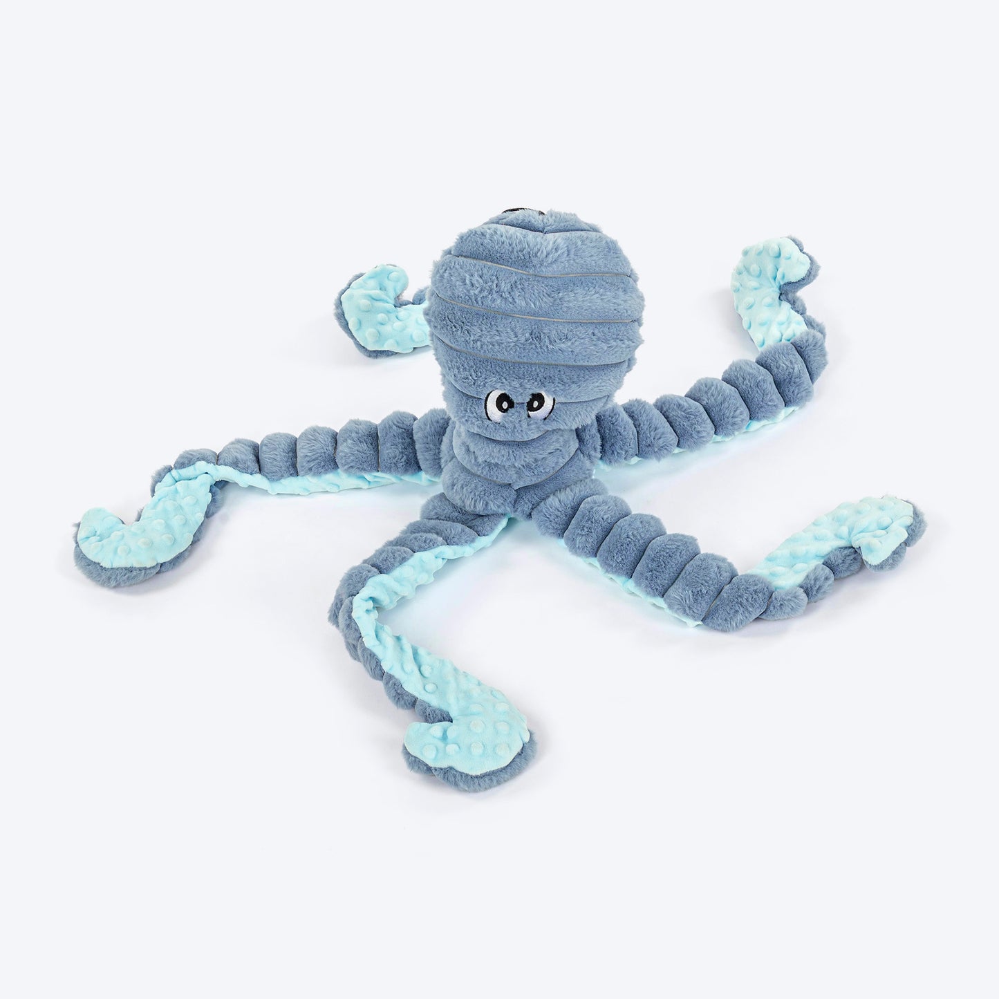 HUFT Mister Wiggles Plush Toy For Dog - Slate Blue - Heads Up For Tails