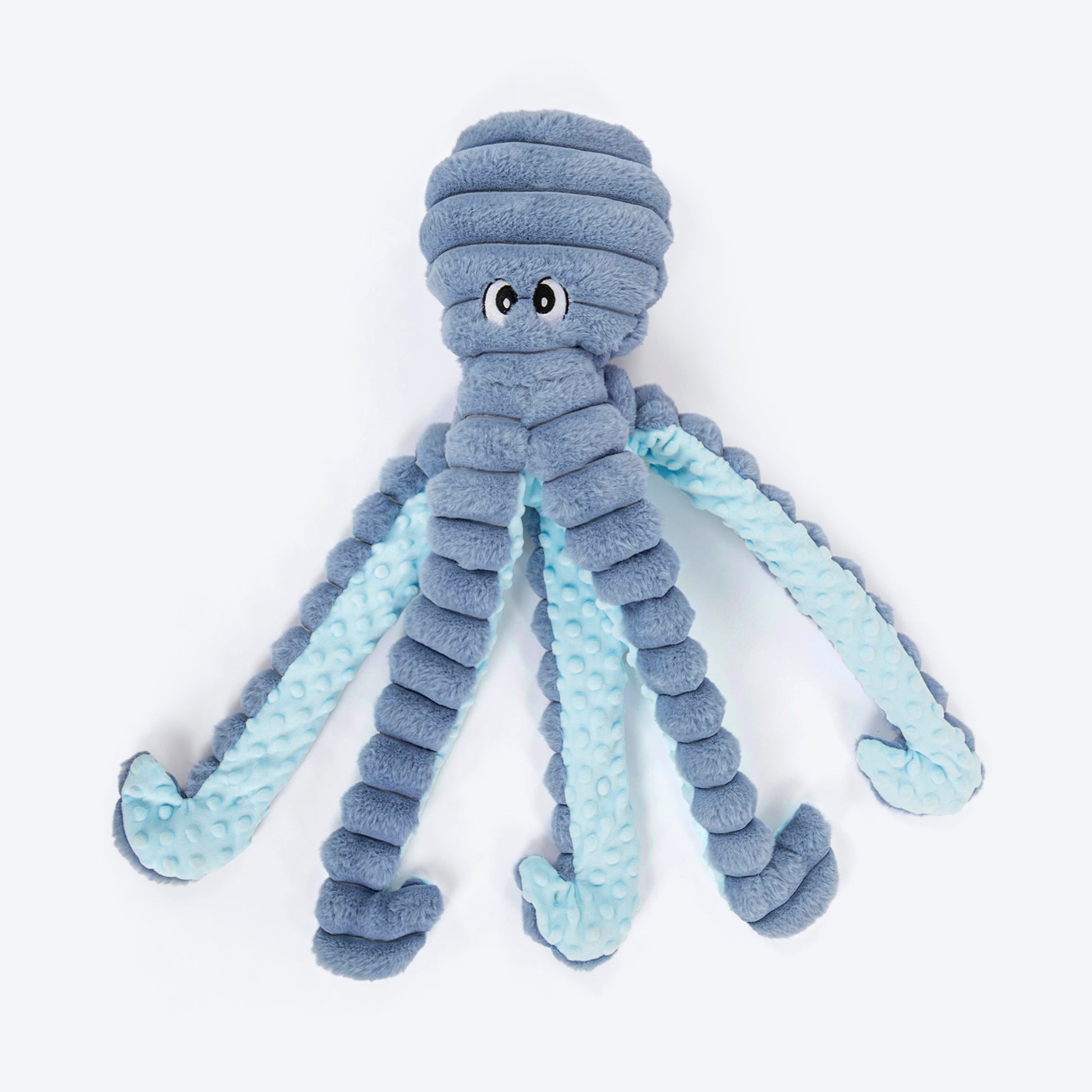 HUFT Mister Wiggles Plush Toy For Dog - Slate Blue - Heads Up For Tails