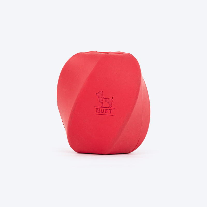 HUFT Chewtastic Treat Tumbler Chew Toy For Dog - Red - Heads Up For Tails